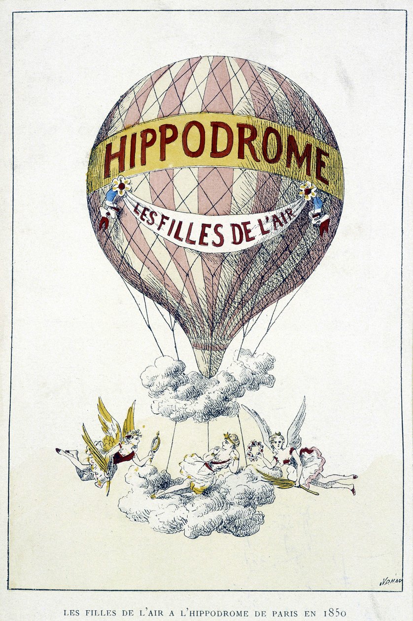Filles dans les airs à l