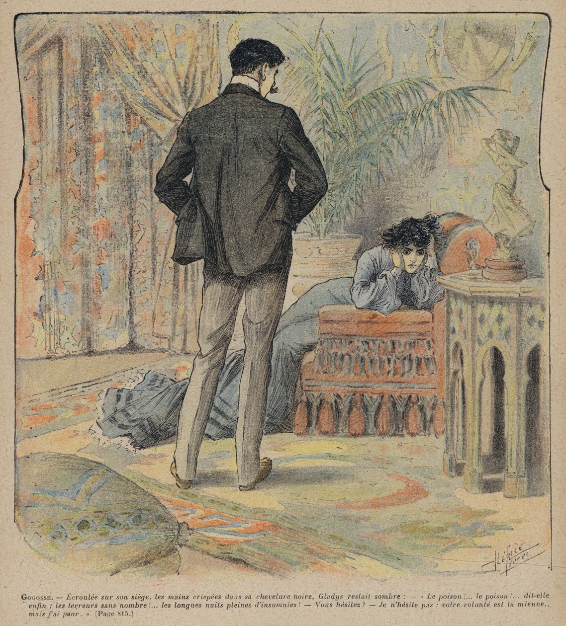 Gogosse de Max Villemer (lithographie couleur) - French School