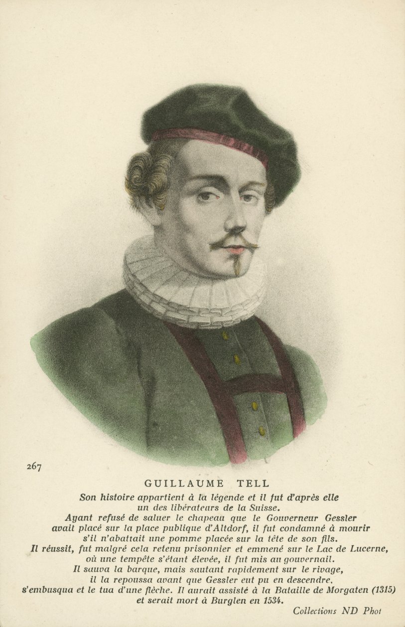 Guillaume Tell (colour litho) - French School