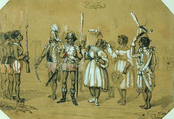 Haïti, vers 1840 - French School