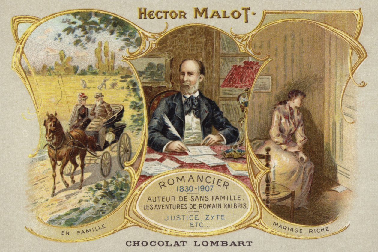 Hector Malot, romancier français (chromolitho) - French School