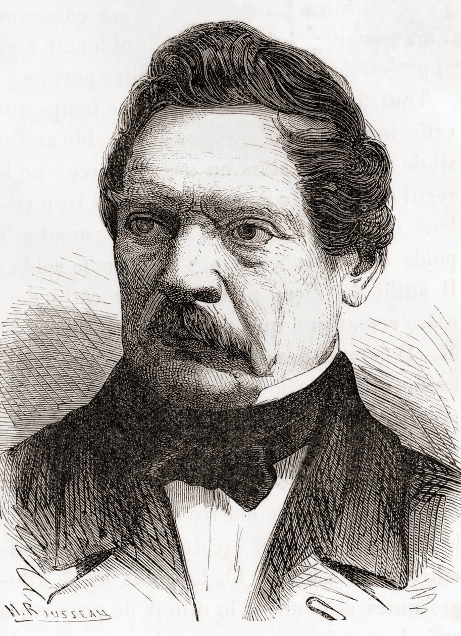 Henri-Gustave Delvigne, de Les Merveilles de la Science, publié vers 1870 (gravure) - French School