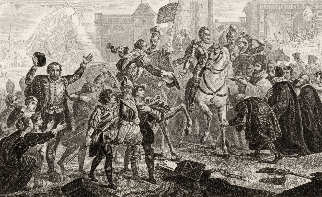 Henri IV (1553-1610) entre à Paris en 1594, de 