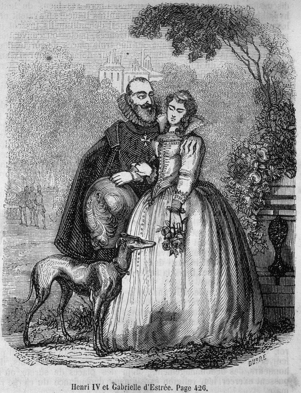 Henri IV (1553 - 1610) et Gabrielle d