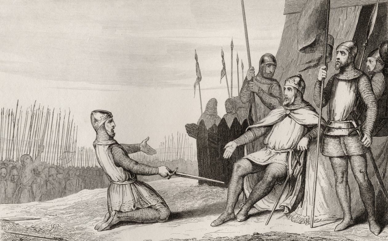 Henri I (1008-60) pardonne son frère Robert-Le-Vieux, de 