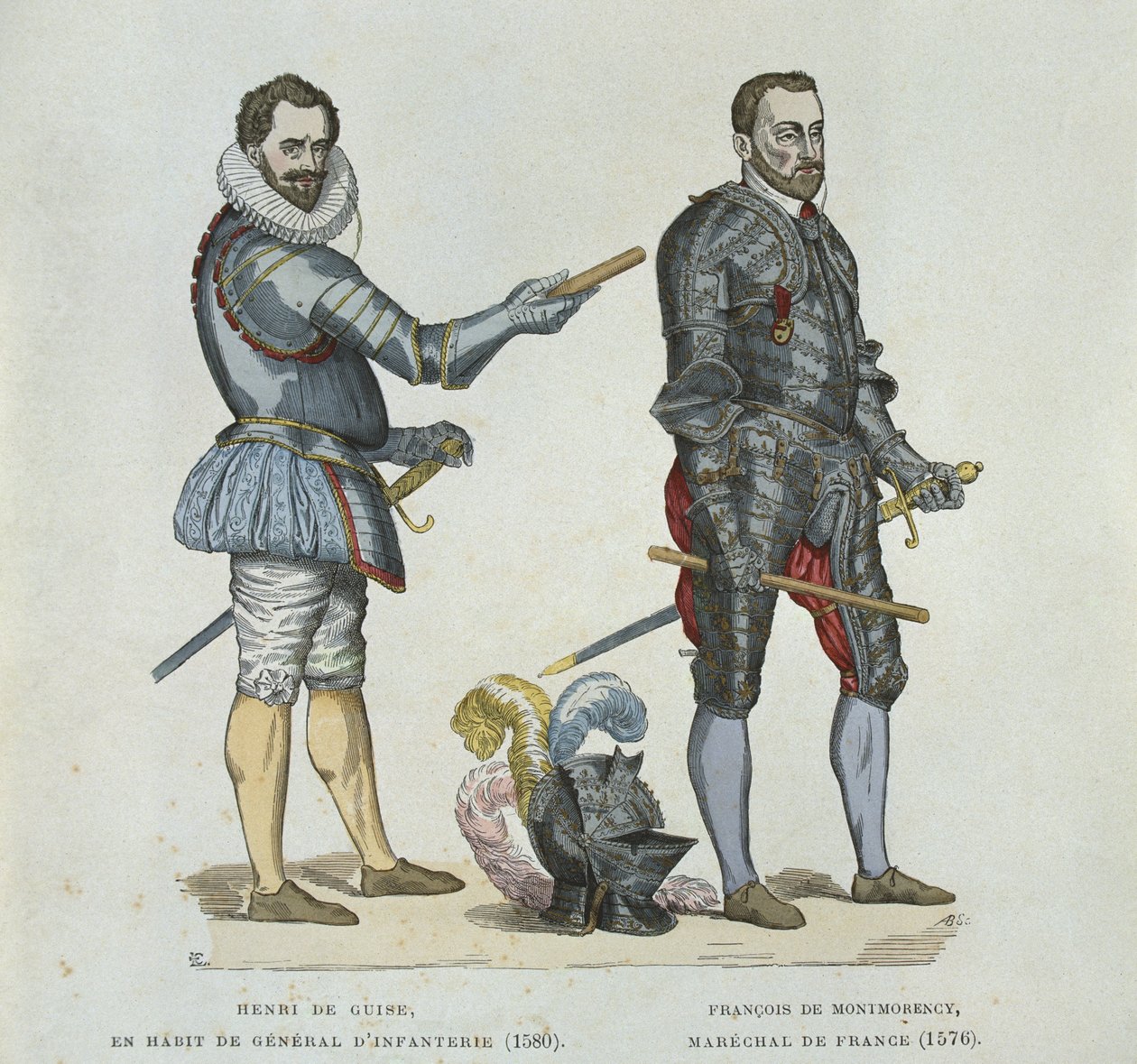 Henri de Guise (1549-88) et François de Montmorency (1530-79), d