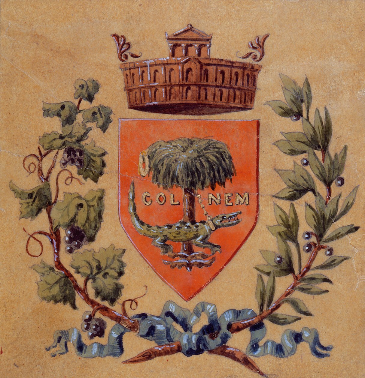 Armoiries de la ville de Nîmes - French School