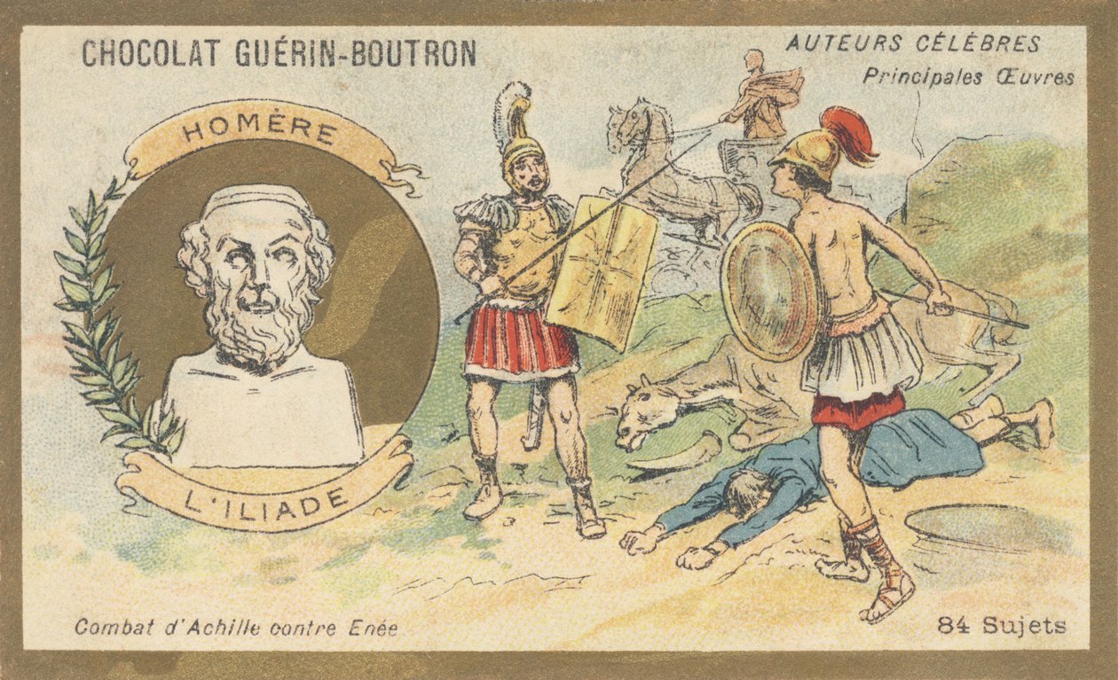 Homère, poète grec de la fin du VIIIe siècle av. J.-C., auteur de « L