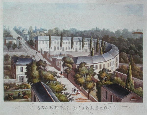 Projet de logement (achevé) dans le Quartier Orléans, rue Halle, vers 1840-50 - French School