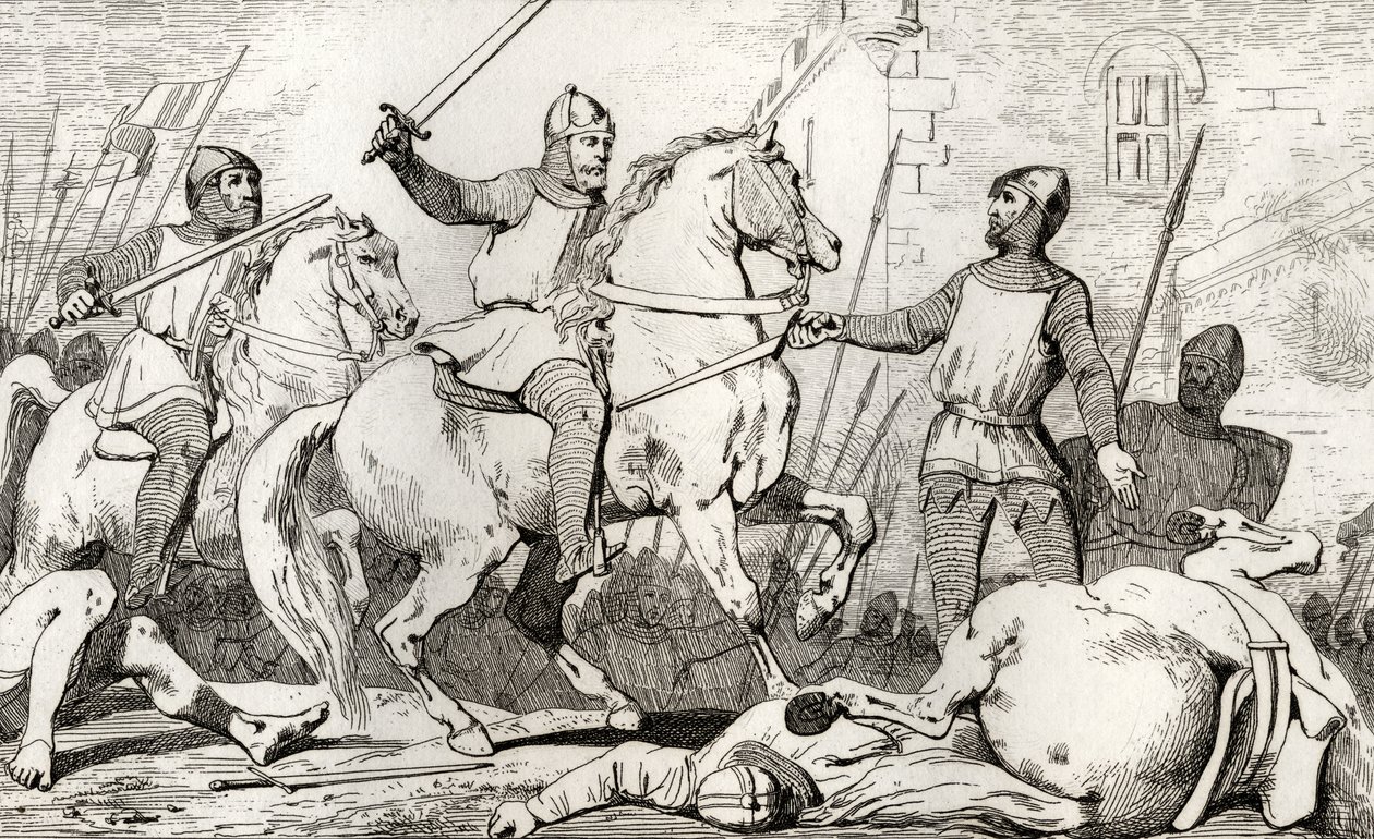 Hugues Capet (941-96) capture Charles de Lorraine, de 