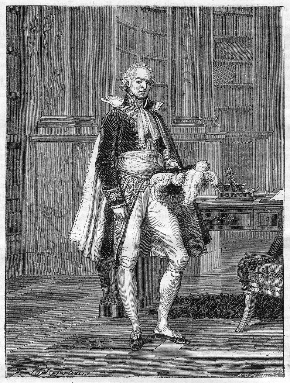 Hugues Bernard Maret (1763-1839), duc de Bassano, homme politique français (1807) - dans "Histoire de l