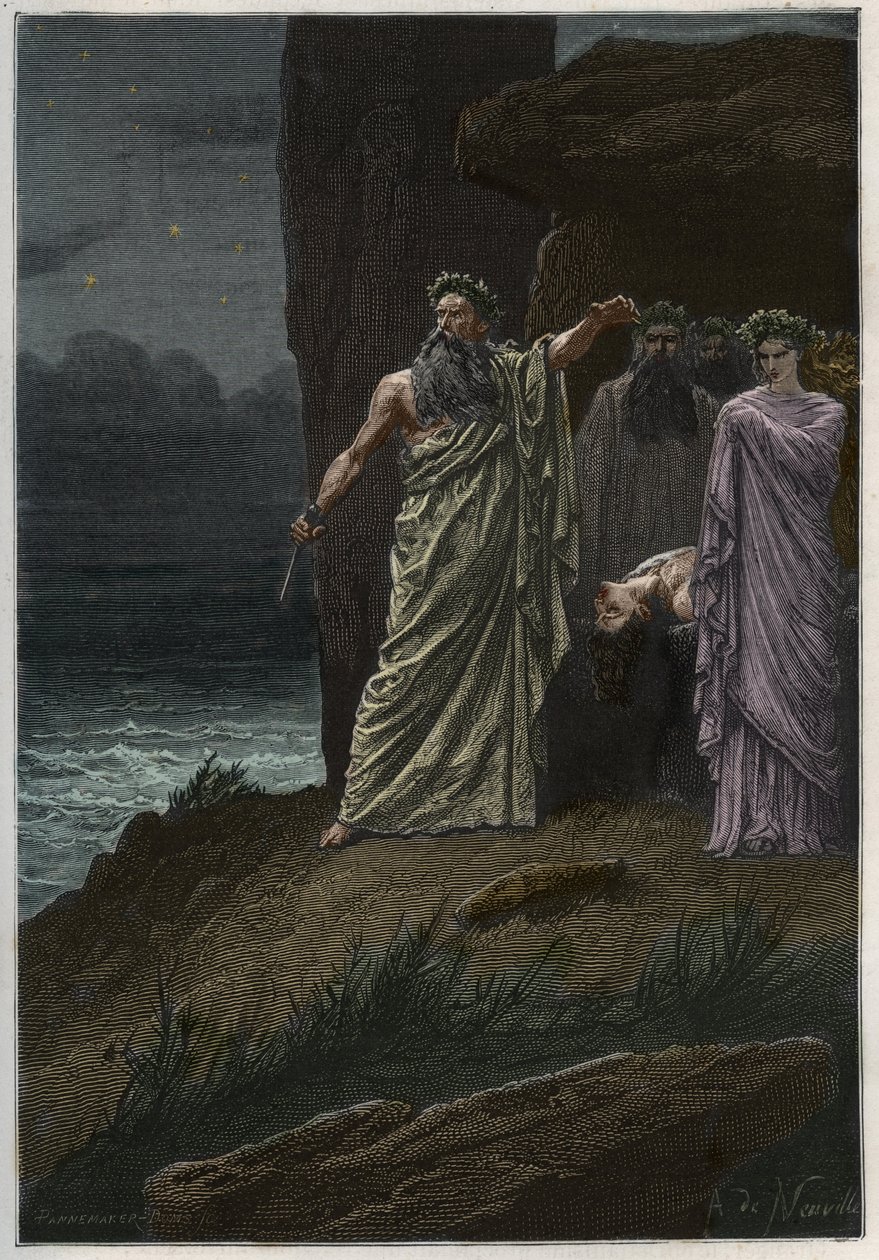 Sacrifice humain par les druides d