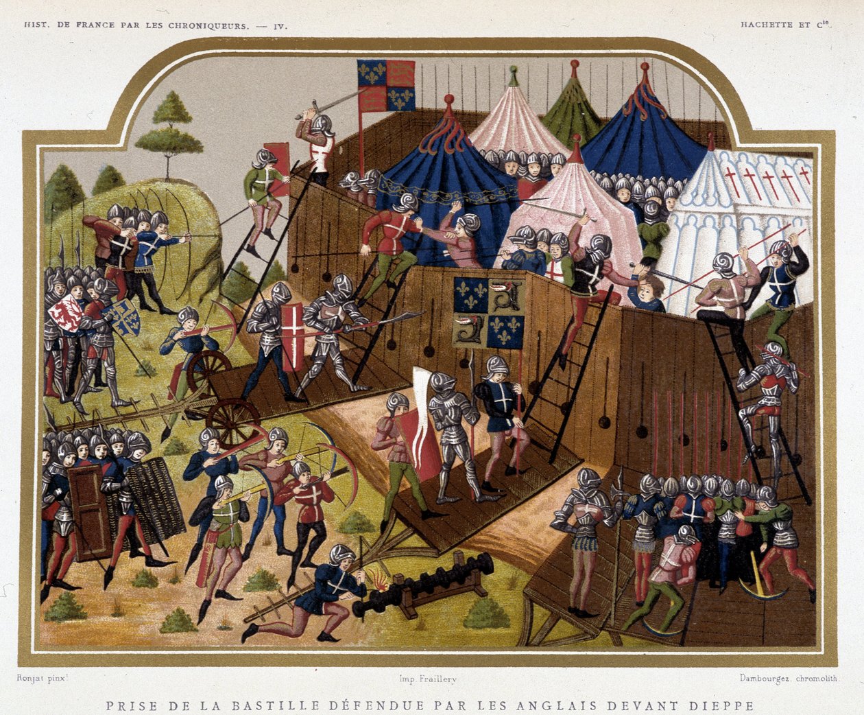Guerre de Cent Ans : Capture de la Bastille défendue par les Anglais avant Dieppe - French School