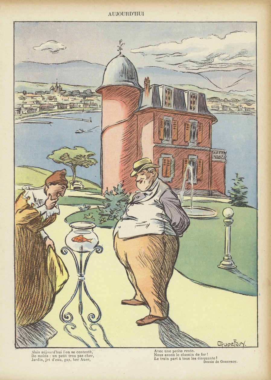 Illustration for Le Rire (colour litho) - French School