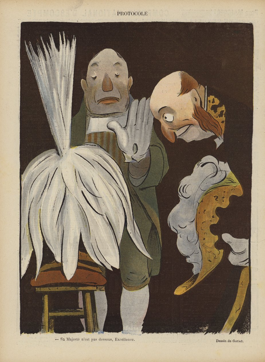 Illustration for Le Rire (colour litho) - French School