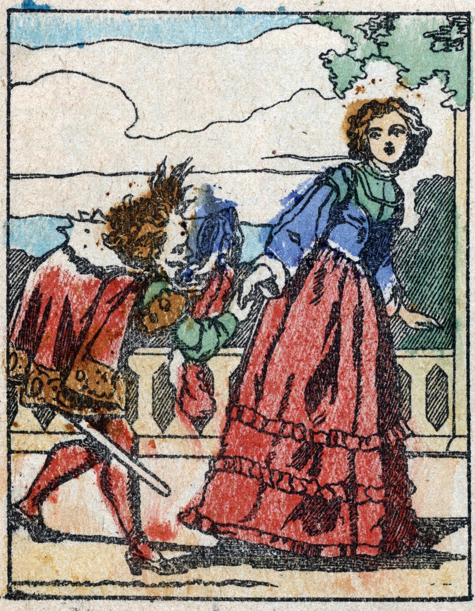 Illustration pour "Riquet à la houppe", conte de Charles Perrault (1628-1703), écrivain français. Gravure sur bois d
