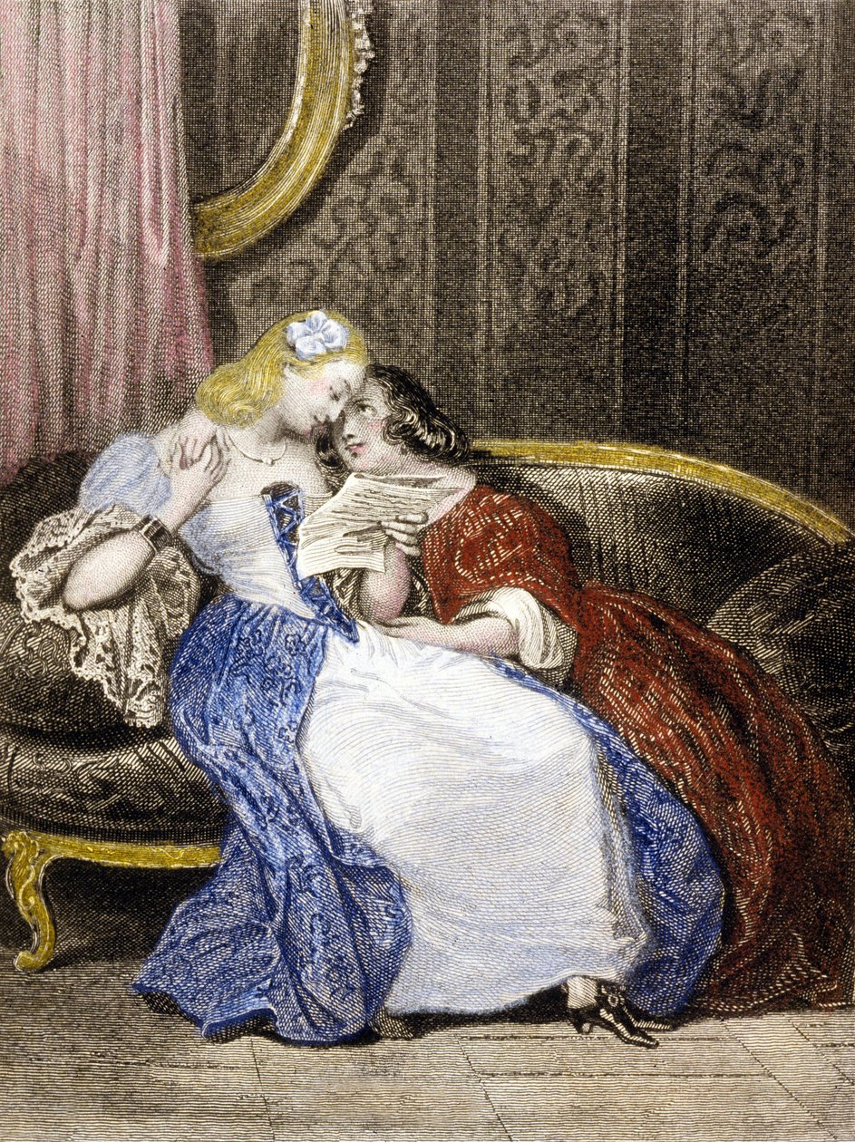 Illustration de Julie ou la Nouvelle Héloïse, vers 1852 - French School