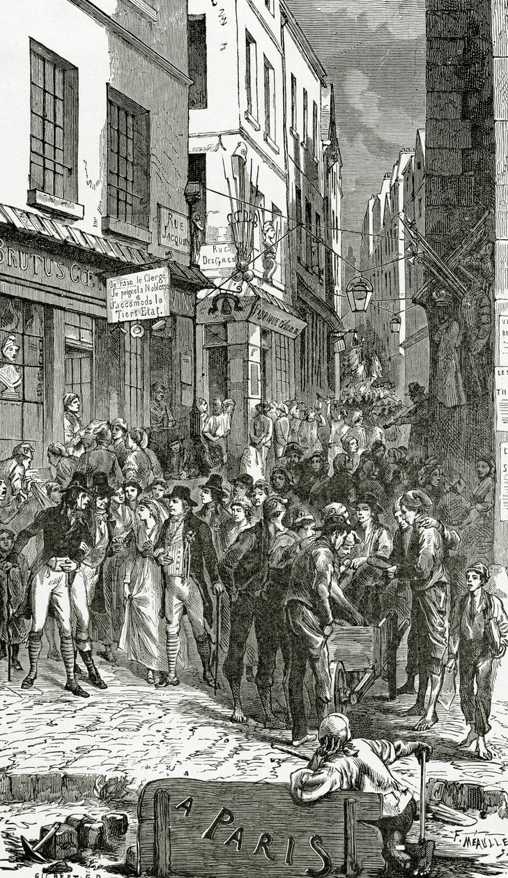 Illustration de Quatre-Vingt-Treize, 19e siècle (gravure en noir et blanc) - French School