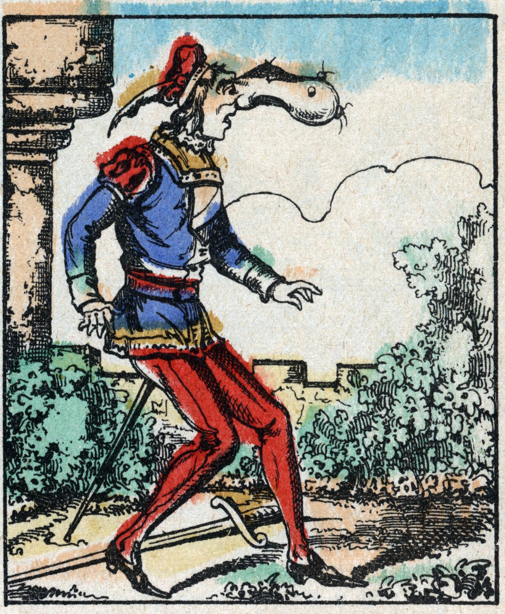 Illustration du conte « Les Aventures de Grand Flandrin » Gravure sur bois d