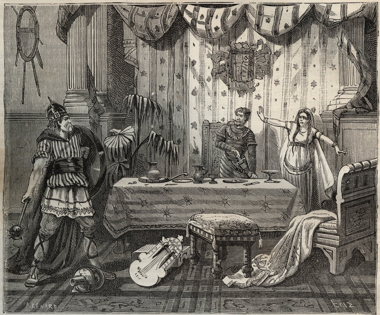 En 978, Lothaire (941-986), roi des Francs, entra dans le palais d