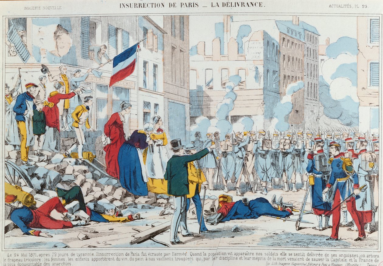 Insurrection de Paris, la Délivrance, 1871 - French School
