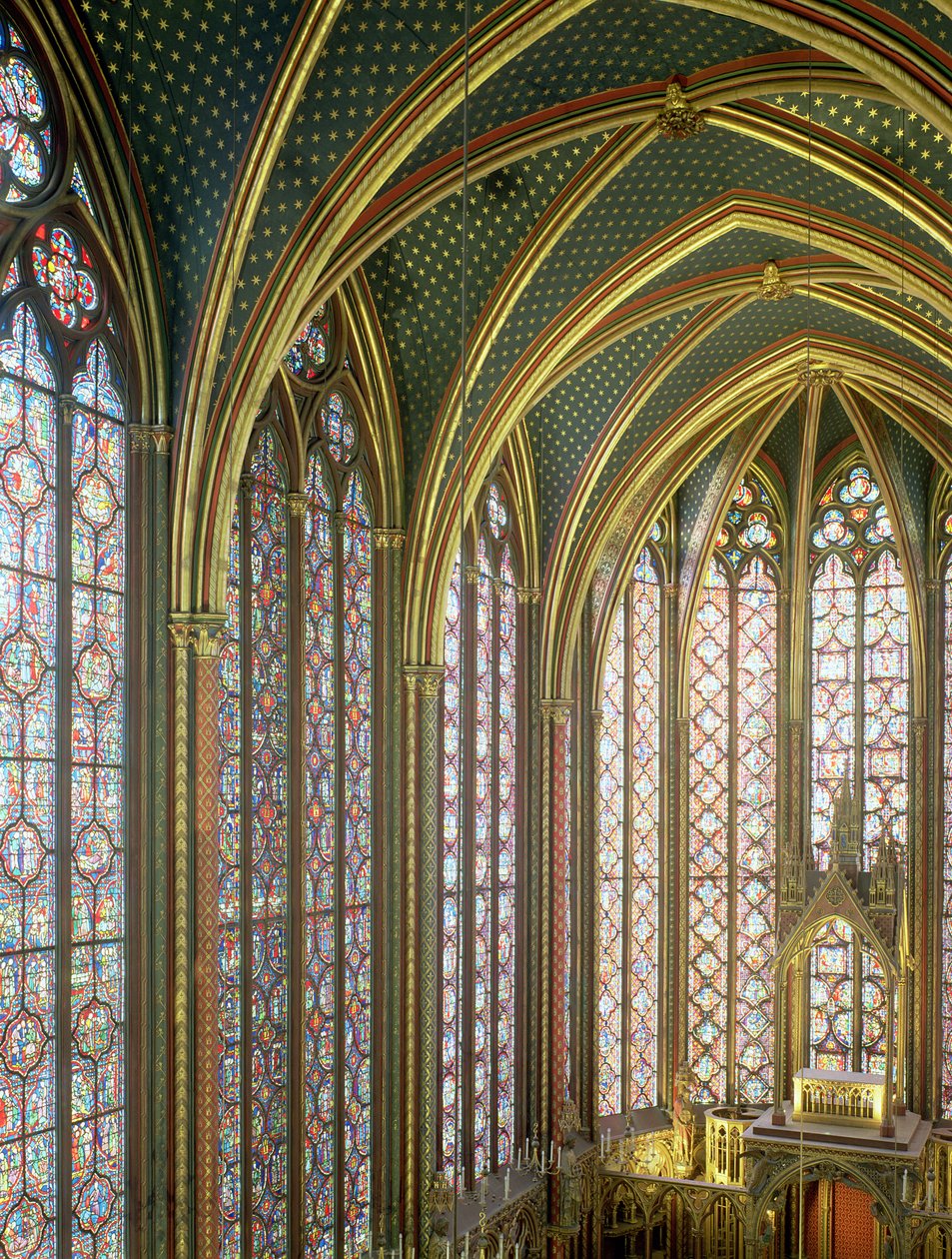 Intérieur de la chapelle supérieure regardant vers l