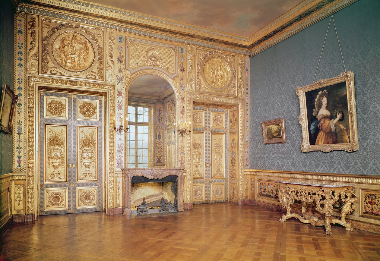 Vue intérieure du Petit Salon, vers 1660 - French School