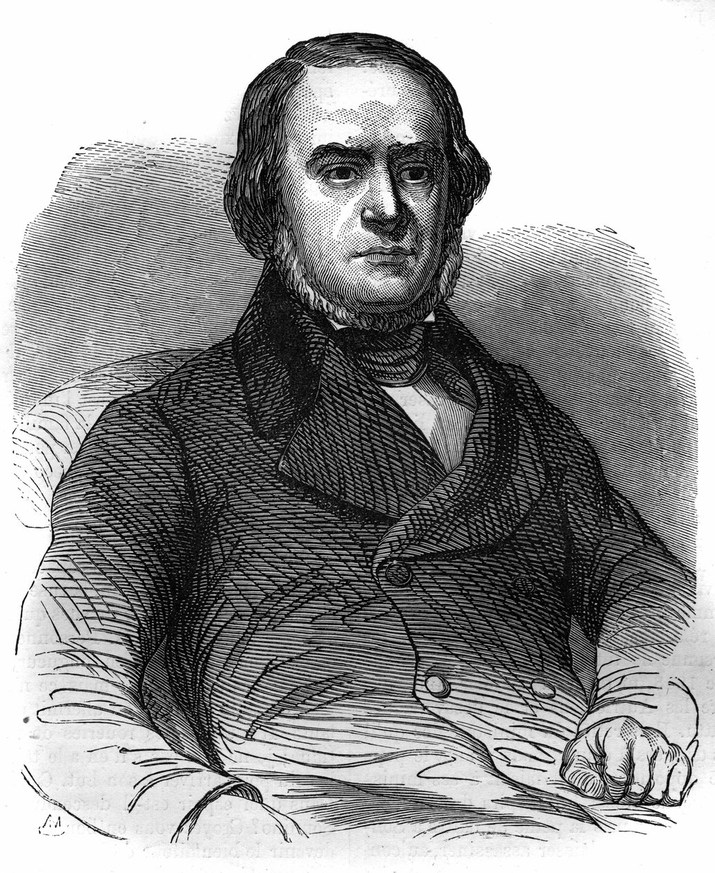 Mouvement national italien : Daniele Manin (1804-1857), proclame la République de Venise (1848). Gravure dans « Histoire des papes-rois-reines-et-empereurs à travers les siècles » par Maurice Lachatre - French School