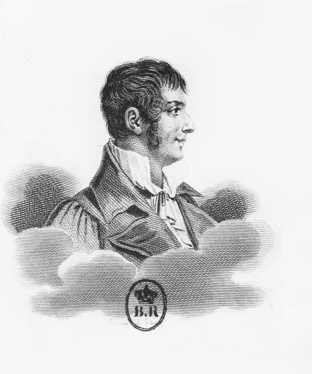 Jean-Charles-Julien Luce de Lancival (gravure) - French School