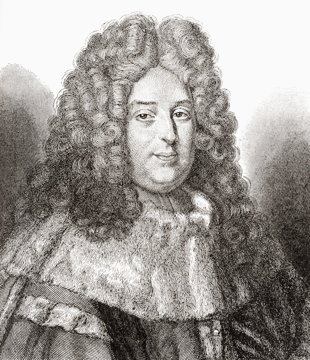 Jean Bouhier, 1673 - 1746. Magistrat français, jurisconsulte, historien, traducteur, bibliophile et érudit. De Les Heures Libres publié en 1908. - French School