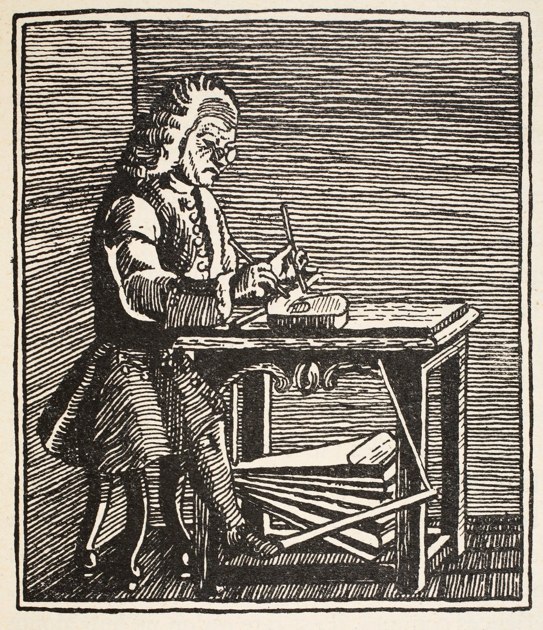 Jean Ruaux, copie par Boris Mestchersky, illustration de Histoire de la Nation Française, Sciences, Volumes I & II, par Gabriel Hanotaux, 1924 - French School