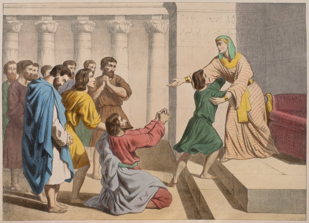 Joseph se fait reconnaître par ses frères, illustration du catéchisme L
