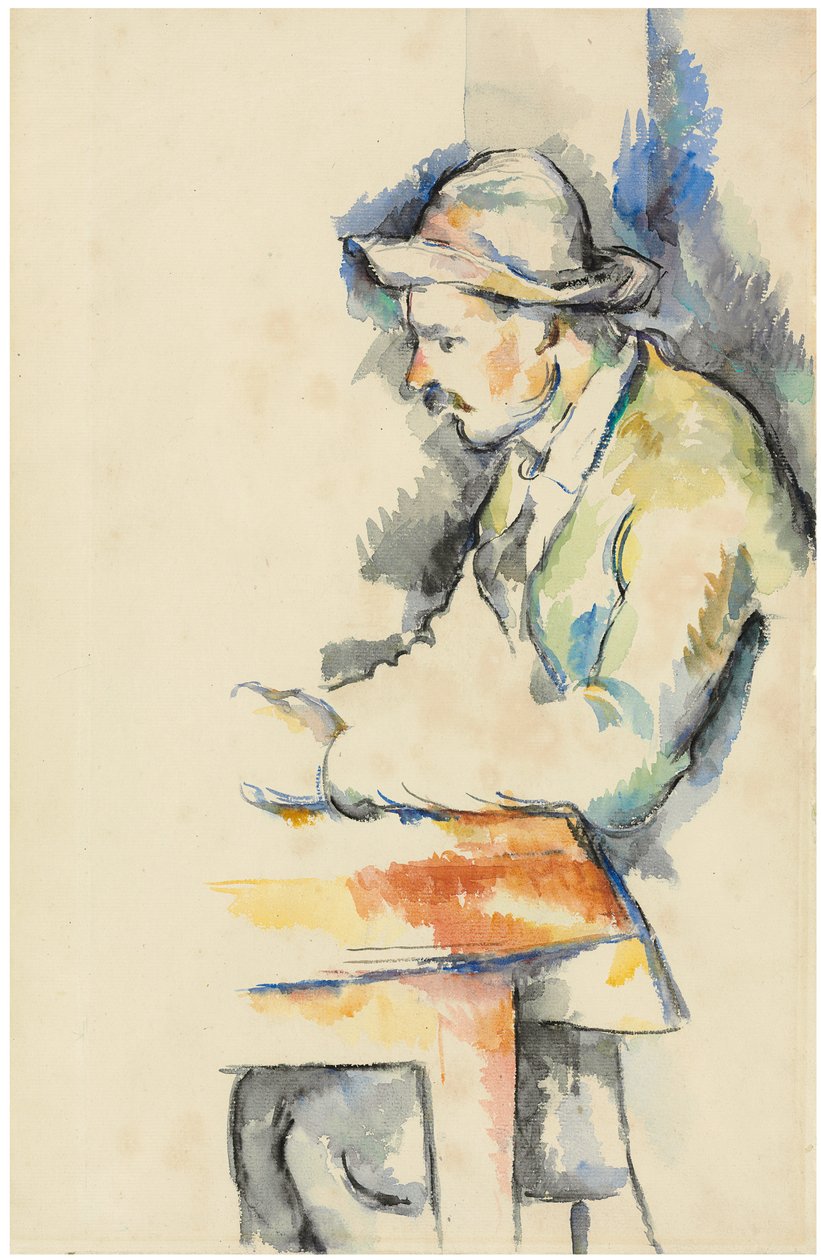 Joueur de cartes, c.1896 - French School