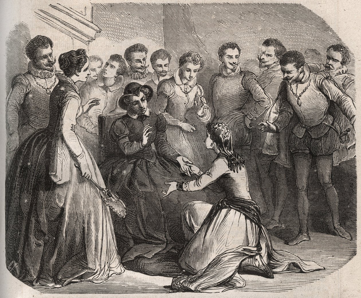 Julita Guagnini demande à la reine Catherine de Médicis de la prendre à son service. Elle devient la maîtresse de Louis de Bussy d