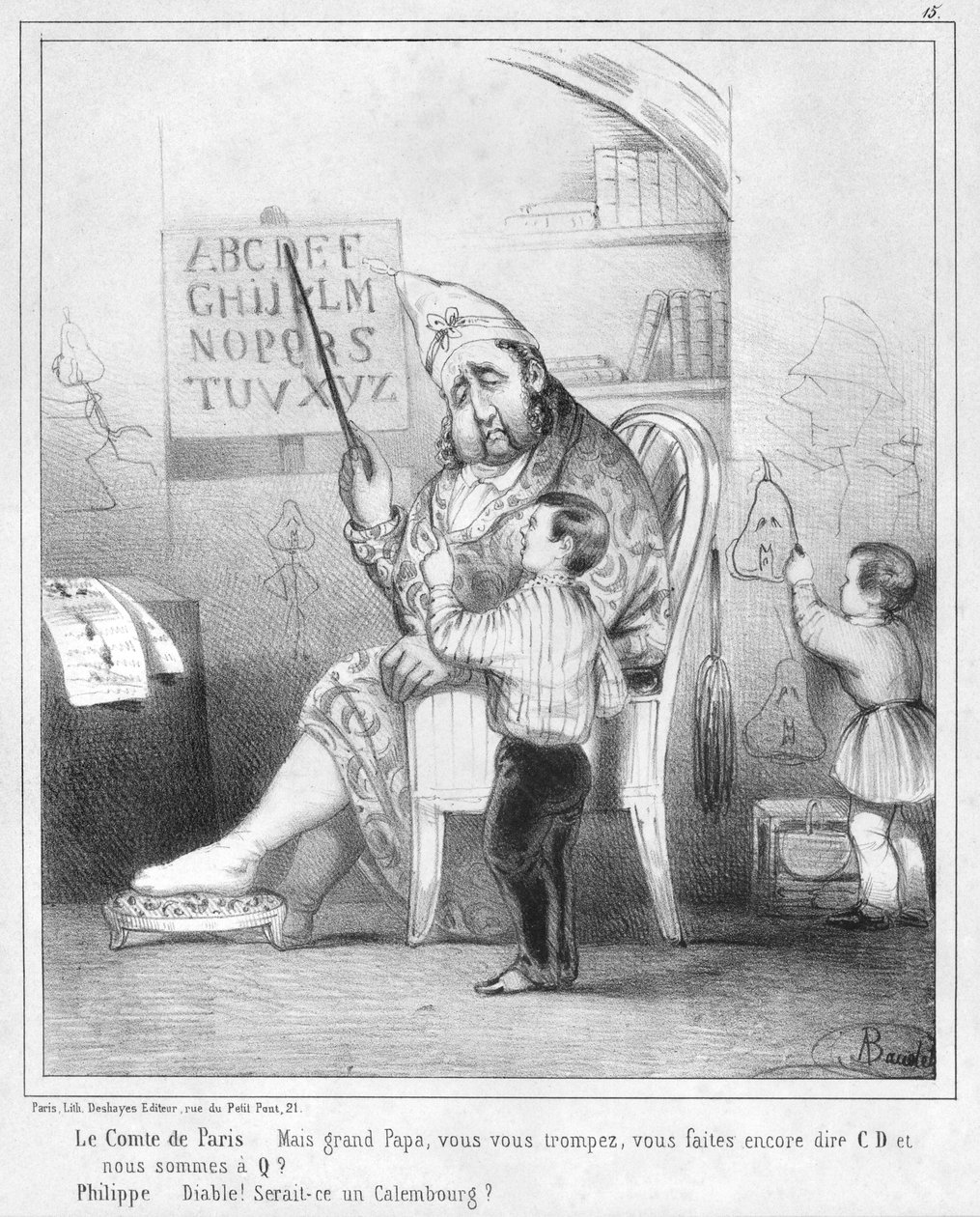 Roi Louis-Philippe et son petit-fils Louis-Philippe Albert d