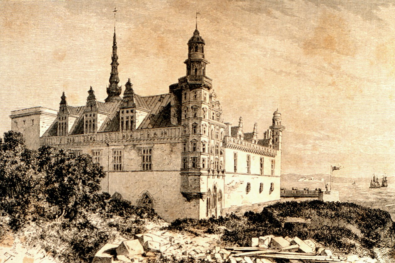 Château de Kronborg, Hillerod, Danemark, années 1850, de La Tour du Monde, publié à Paris, années 1860 - French School