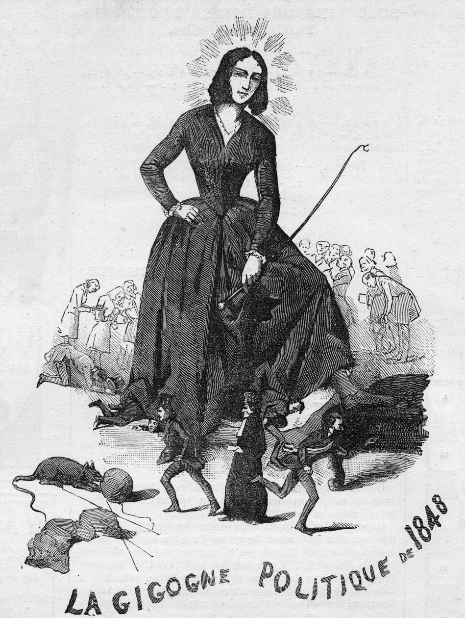 La Gigogne politique de 1848 (George Sand (Aurore Dupin, Baronne Dudevant) (1804-1876) écrivain français). - French School