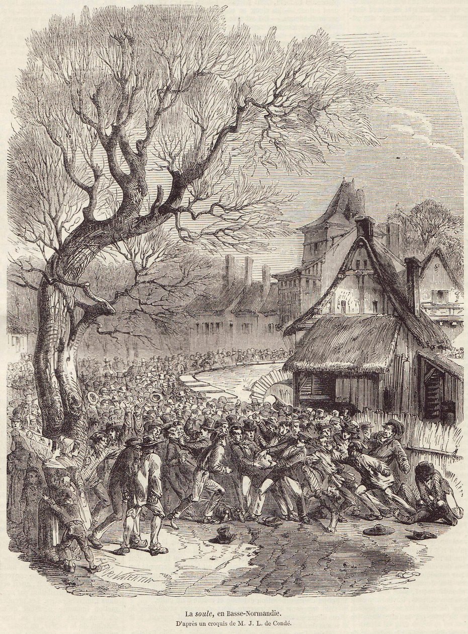 La Soule, en Basse-Normandie, pub 28 février 1852 - French School