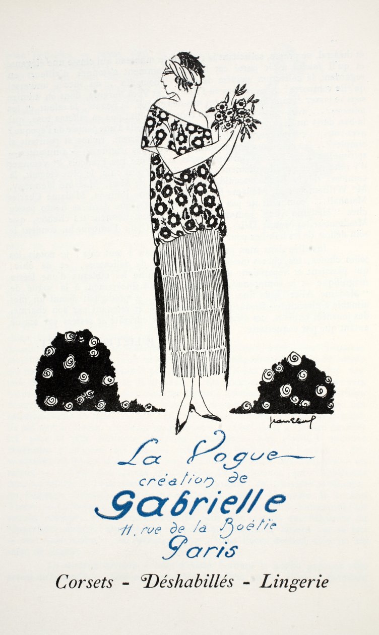 La Vogue création de Gabrielle - French School