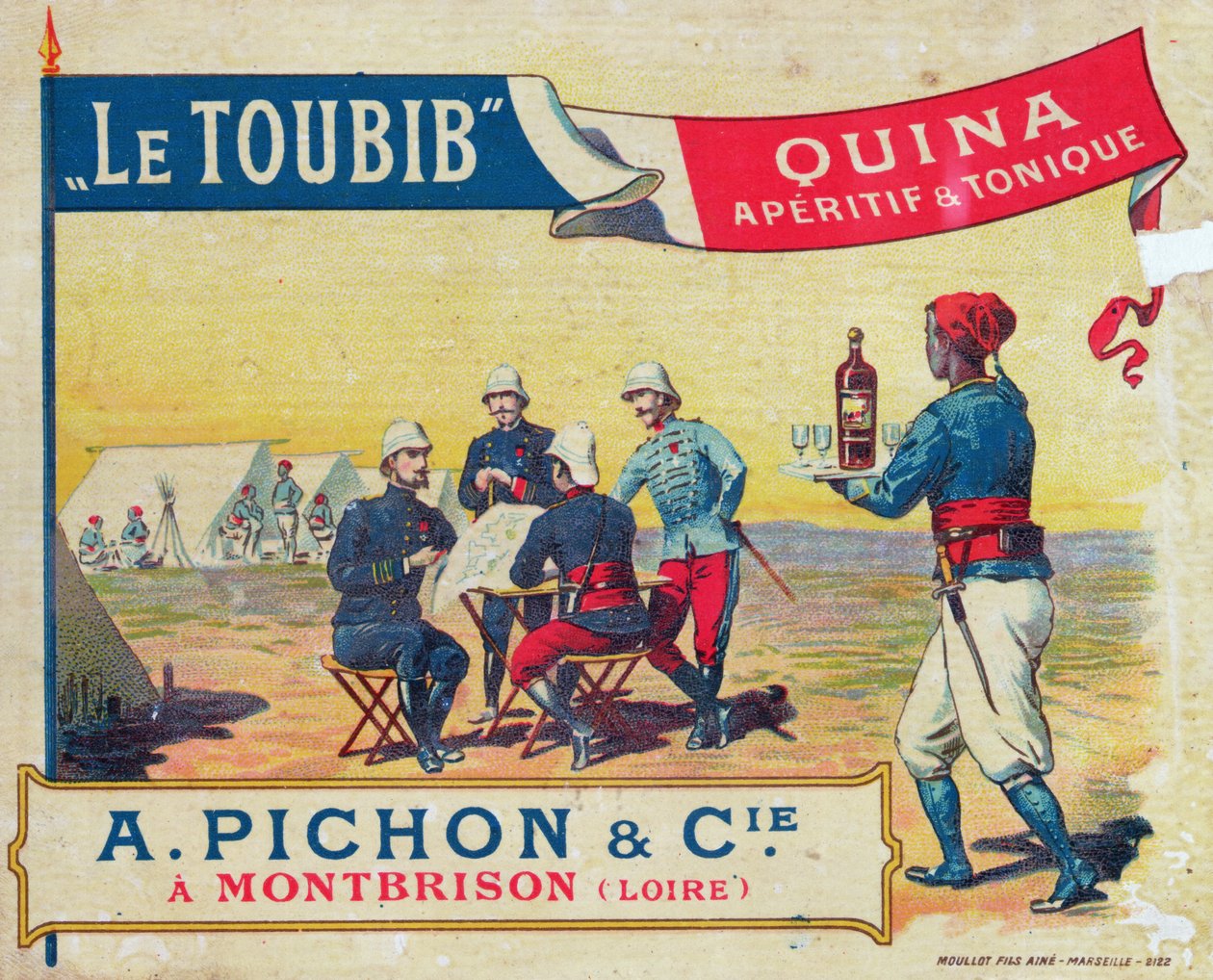 Étiquette pour le Toubib Apéritif et Vin Tonique, fin du 19e siècle - French School