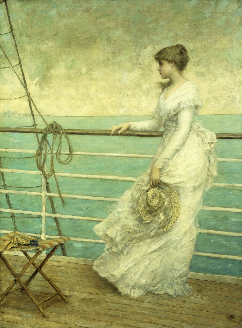 Dame sur le pont d