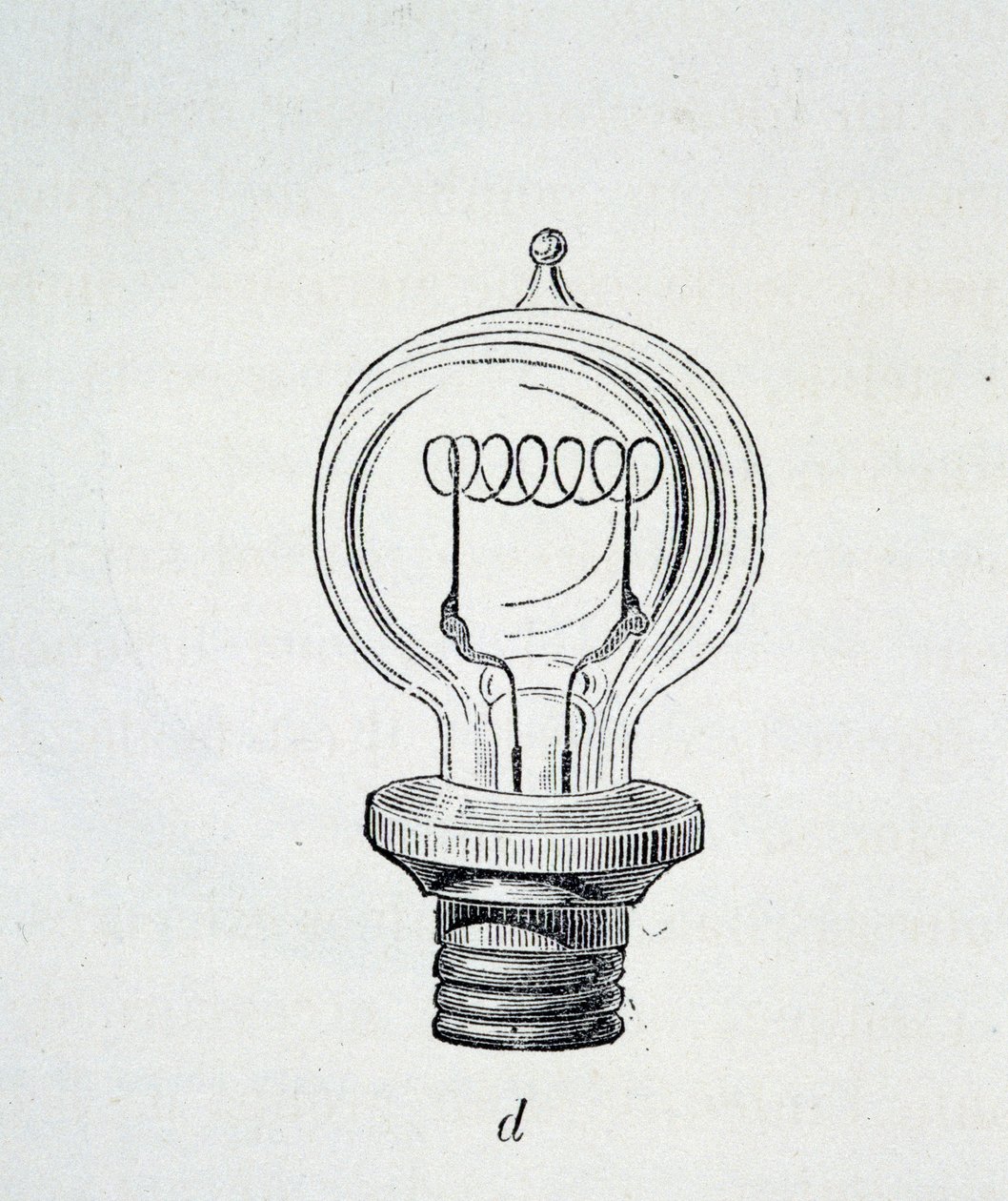 Lampe Edison - dans « Les nouvelles conquêtes de la science » par Figutree - French School