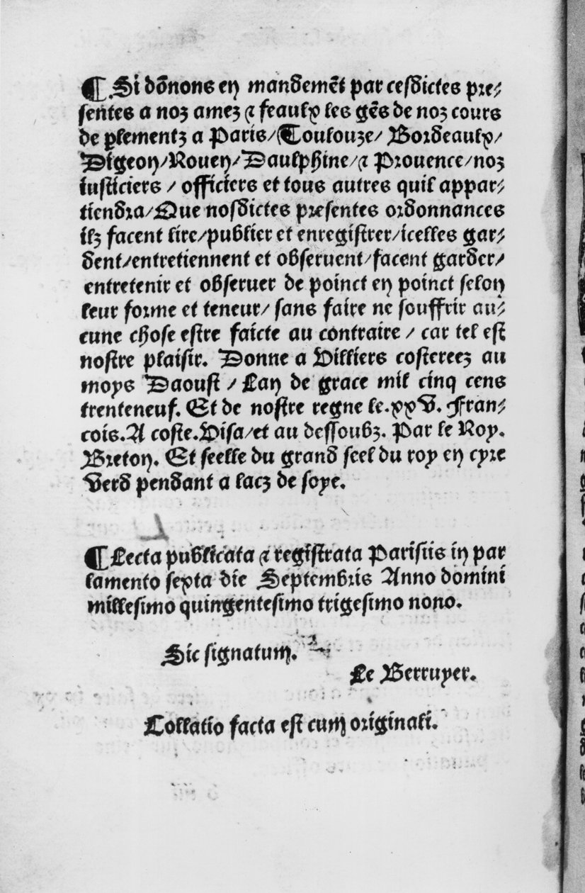 Dernière page de l