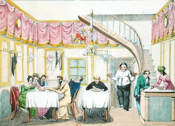 Le Boeuf à la Mode, rue Valois, Paris, de Le Goût du Jour, c.1830 - French School