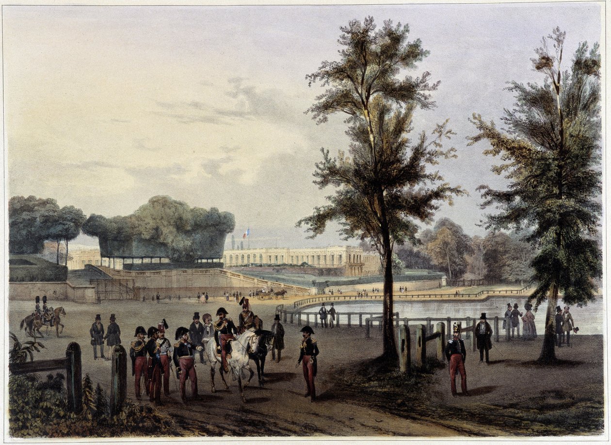Le Grand Trianon à Versailles - dans « Promenade dans Paris et ses environs », conçu par Jacottet et Benoist, c. 1840 - French School