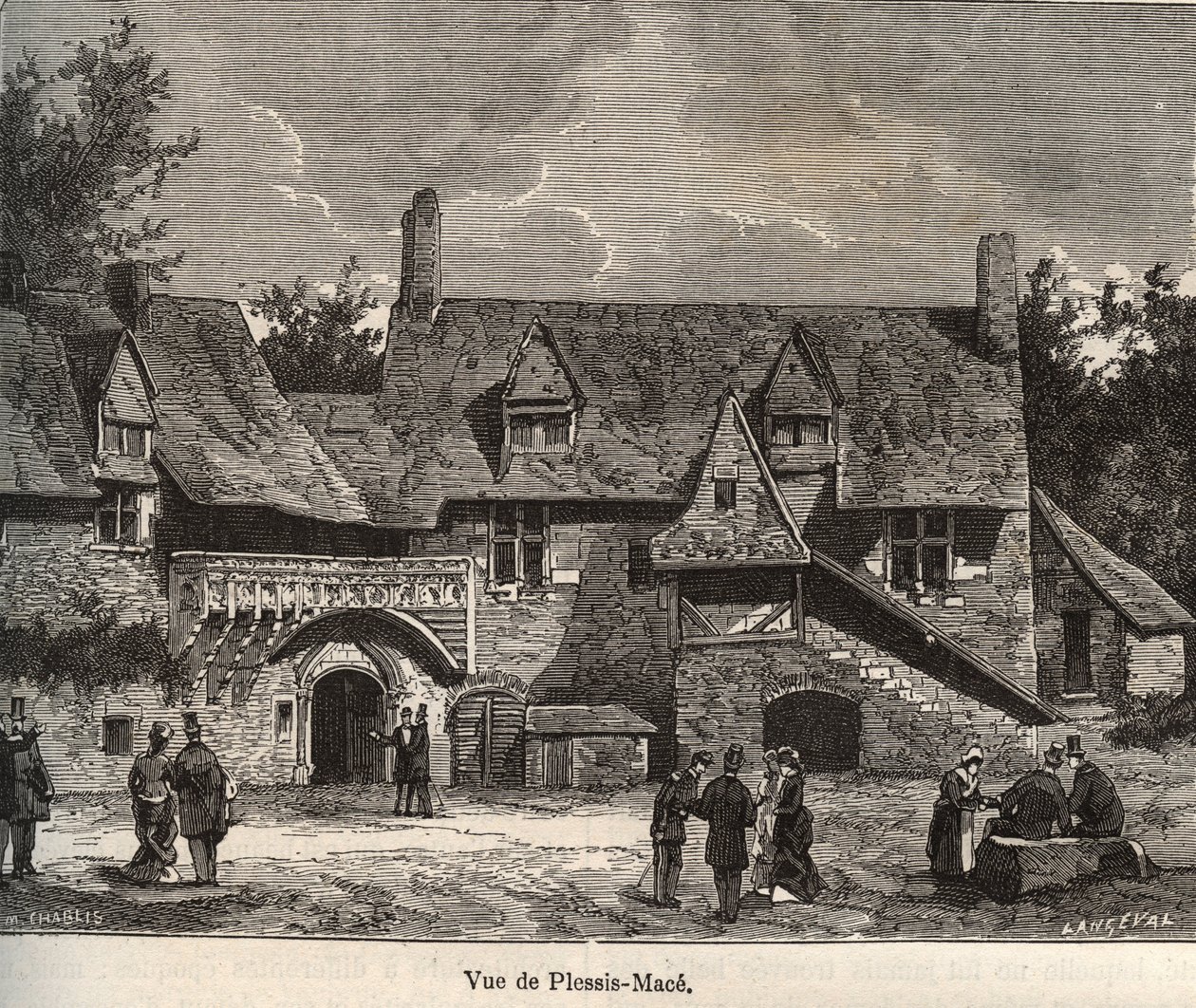 Le Plessis-Macé - Maine-et-Loire, région Pays de la Loire (gravure dans 