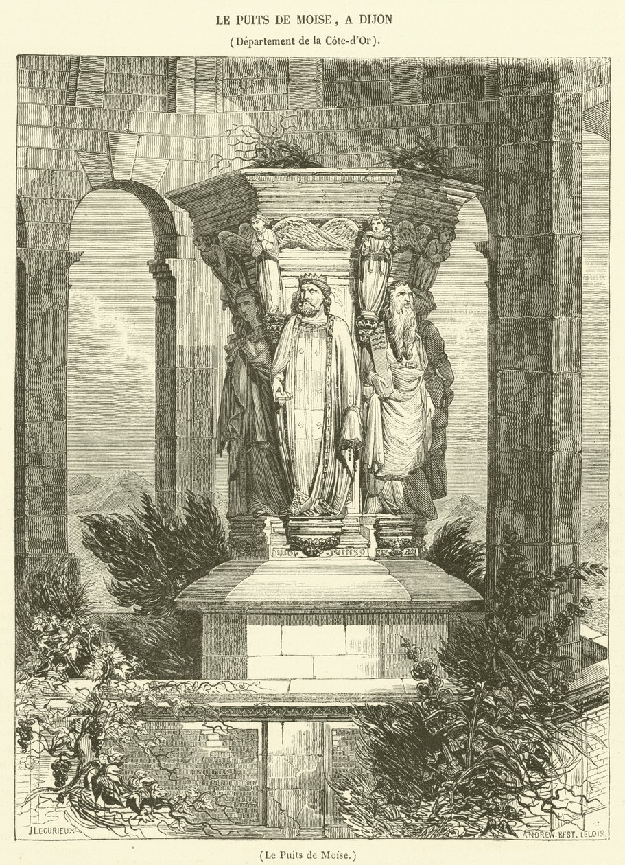 Le Puits de Moise (engraving) - French School