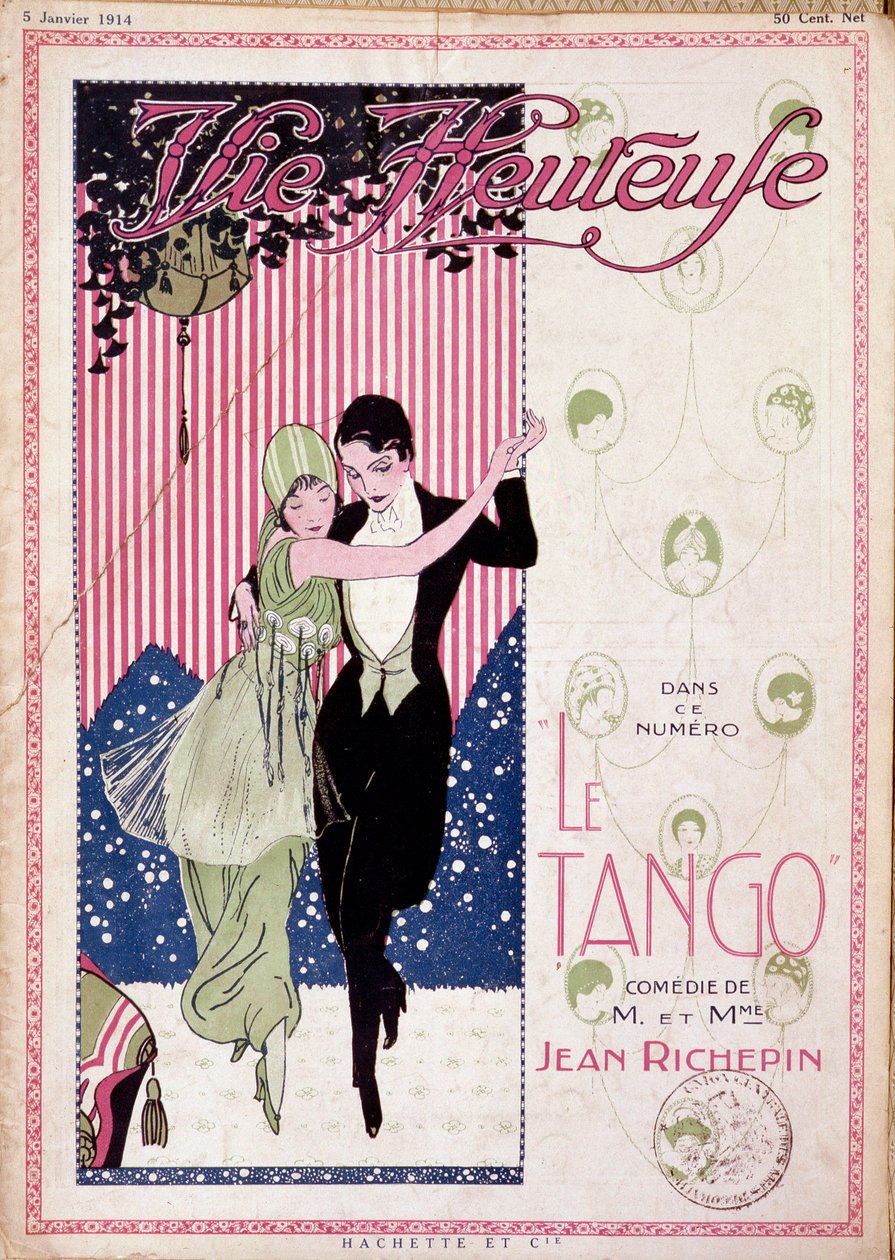 Le Tango, comédie de M. et Mme Jean Richepin - dans "La vie heureuse" du 05/01/1914 - French School