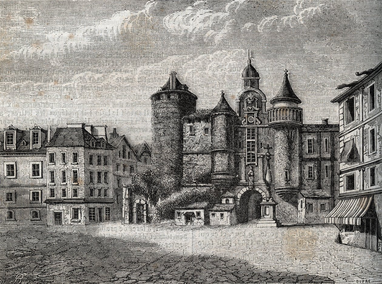 Le Vieux Paris - le Grand Châtelet - Gravure dans « Histoire physique, civile et morale de Paris : depuis les premiers temps historiques jusqu