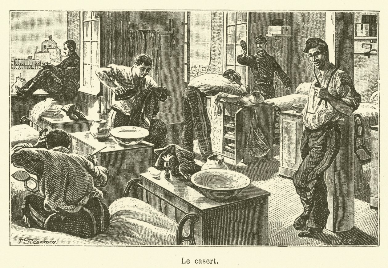 Le casert (gravure) - French School